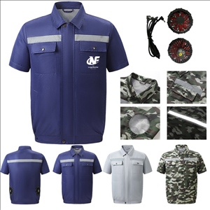 Men'S Air Conditioned Fan Cooling Jacket With 2 Fans